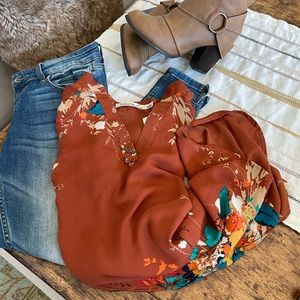NWT Floral Blouse